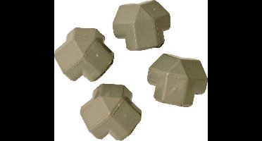 Voltrega Hoekverbinder Plastic Zak á 4 Stuks Beige