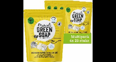 Marcel's Green Soap Vaatwascapsules - 4 x 25 stuks