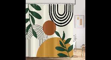 Luvetrex ® Moderne Boho Style Douchegordijn 180x200 cm voor Badkamer met 12 Haken