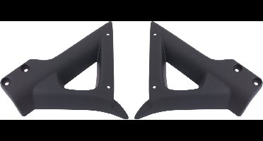 Voorspatbord beugelset Peugeot Vivacity tot bj.2008 mat zwart