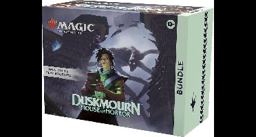 Magic The Gathering - Duskmourn: House of Horror Bundle (9 Play boosters, 30 land cards & accessories)