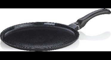 Pannenkoekenpan, 28 cm, Zwart, Non-stick, PFAS/PTFE vrij, Gegoten Aluminium - Kela | Atura