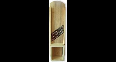 Natuurlijker leven - Houten Mandoline - Koolsnijder - 3 Roestvrijstalen Messen - 65 x 24 cm