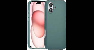 TUNIQ - iPhone 16 - Backcase - Premium Liquid - silicone - Groen