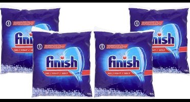 Finish Zout | 4 x 1kg | Vaatwaszout | Korrels | Voorkomt Kalkafzetting | Promo Verpakking