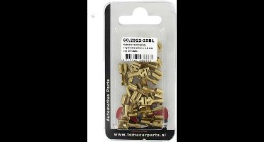 Kabelschoen 6.3x0.8 mm 25 stuks blister