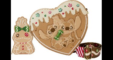 Disney Loungefly Crossbody Bag Stitch & Angel Gingerbread