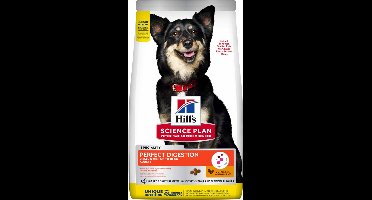 Hill's Science Plan Hondenvoer Perfect Digestion Small & Mini Adult +1 Kip en Bruine Rijst 1,5 kg