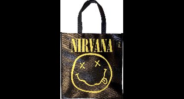 Nirvana - Happy Face Schoudertas - Zwart