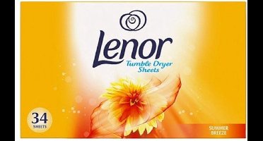 Lenor - Droogtrommeldoekjes - Zomerbries - Summer Breeze - 2 x 34 stuks