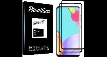 Screenprotector voor Samsung Galaxy A70 - 2 stuks Beschermglas van glas Transparante glazen schermbeschermfolie met zwarte randen