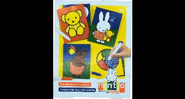 Nijntje Stempelen Met Stippen - Stempelset Bestaand uit 6 Kleurkaarten en 3 Markeerstiften - Kindveilig