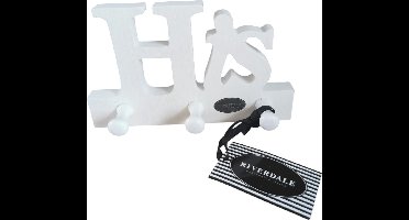 RiverDale - kapstok - Hout - His - Wit - Landelijk