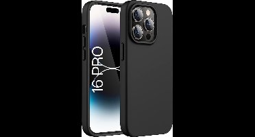 Hoesje voor iphone 16 Pro - backcover Shockproof siliconen Swart