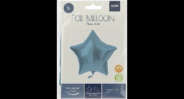 Folat - Folieballon Ster Pastel Blauw - 48 cm