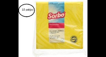 10x Sorbo Sorbonettes Schoonmaakdoekjes 38x40 cm 10 stuks