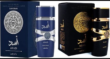 Lattafa Asad & Zanzibar parfum - Fruitige eau de parfum voor hem - 100ml