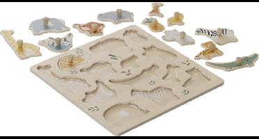 Vertbaudet Puzzle met jungle-knopen