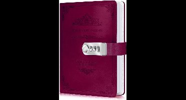 Dagboek met Slot Volwassenen - Notitieboek - Magenta