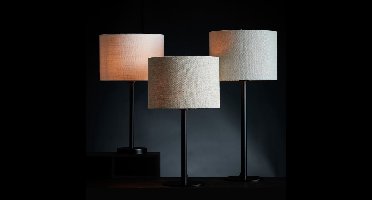 Light & Living - Lampenkap LIVIGNO - Ø25x18cm - Grijs
