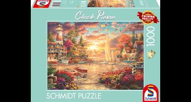 Schmidt puzzel - Chuck Pinson, Lakeside morning, 1000 stukjes