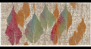 MD Entree - Design mat - Universal - Summer Leaves - Vloerkleed - Antislip - Machine wasbaar - 67 x 150 cm