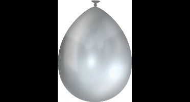 Metallic ballonnen | 25 stuks | Kleur: Zilver | Afmeting: 30cm