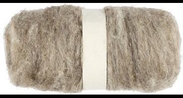 Creativ Company Gekaarde Wol 100gr Naturel