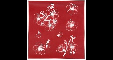 Screen Stencil Bloemen 20x22 cm