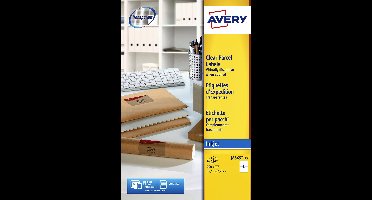 Etiket avery j8565-25 99.1x67.7mm tr 200st | 5 stuks