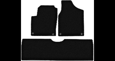 BASIC zwarte veloursmatten voor: Seat Alhambra I minivan (1995-2010)