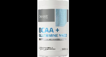 OstroVit - BCAA + Glutamine - 5500 mg - 300 capsules - Voordeel verpakking - aminozuren (BCAA) en L-glutamine - aminozuren ter ondersteuning van spieropbouw, herstel en uithoudingsvermogen.