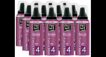 Proset Haarmousse Ultra Strong Mini - Voordeelverpakking 12x50ml - Reisverpakking