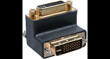 Delock - DVI-I Verloopstekker - Haaks