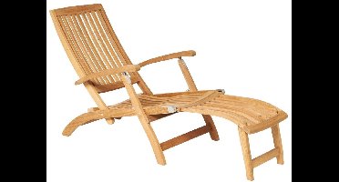 ARC Marine Steamer teakhouten Dekstoel ongeolied