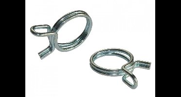 Slangklem uit draad zonder schroef verzinkt 8 mm 6 stuks Deltafix