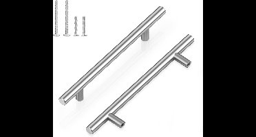 Boraboi ® Kast- en Ladegrepen Set van 12 Stuks voor Moderne Interieurstijl, Roestvrij Staal, 128 mm Gatcentrum