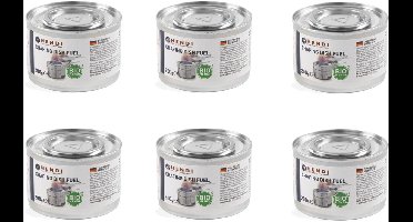 BIO ethanolpasta voor voedselwarmers in blik – set van 6 x 200 g – Hendi 194357