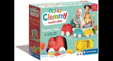 Clementoni - Sensorische trein - Baby speelgoed - Zachte trein - Soft Clemmy - Handvaardigheid - 6-36 maanden