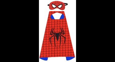 Spider man Superheld Mantel met Masker - Marvel -Spider-man kostuum - Halloween - Cadeau - Kind - Actieheld - Superheld - Kostuum - Avengers - Hero - Held - Verkleed - Comic - Verkleedpartij - Cosplay - Verjaardag - Kado - Spidey - Spider-man Cosplay
