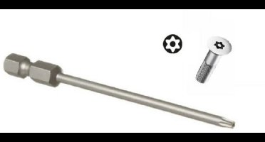 Wera 1/4" torx bit met boring - t20 x 89mm