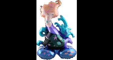 Staande Folieballon - Zeemeermin - 55 x 80 cm