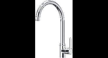 Boraboi ® Roestvrij Stalen Keukenkraan met 360 Graden Rotatie en Temperatuurregeling voor Grote Spoelbakken