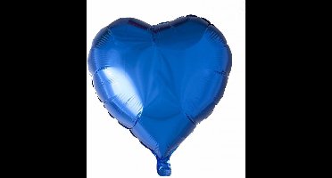 Wefiesta Folieballon Hartvorm 18 Cm Donkerblauw