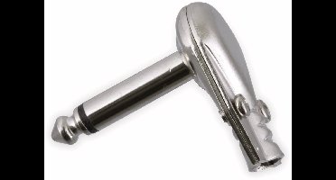 S-Impuls 6,35mm Jack (m) connector - metaal / haaks - 2-polig / mono