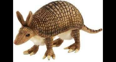 Hansa Gordeldier Knuffel - Pluche speelgoed 25 cm - Bruin en wit