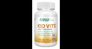 Kid Vits™ Juicy, Orange Chewable Tablets, Sappige, Sinaasappel, Kauwtabletten 120
