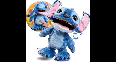 Disney Stitch - Ultimate Stitch - Interactieve pluchen knuffel - Brabbelt zijn Stitch taal, danst, zingt en beweegt