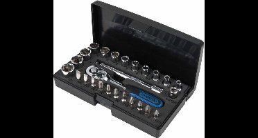 KS Tools CHROMEplus Ratelsleutel-. doppen- en bitset 26-dlg 918.0626