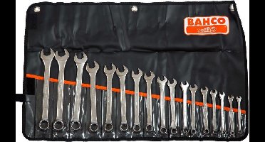 BAHCO Combinatiesleutelset 17-delig 111M/17T